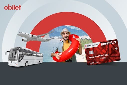 Obilet'te Toplam 250 TL Bankkart Lira