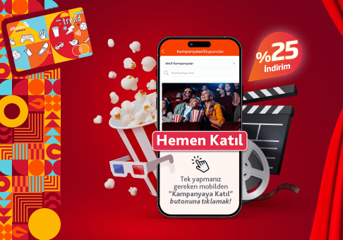 Trend Kredi Kart ile Sinema Harcamalarına %25 İndirim!