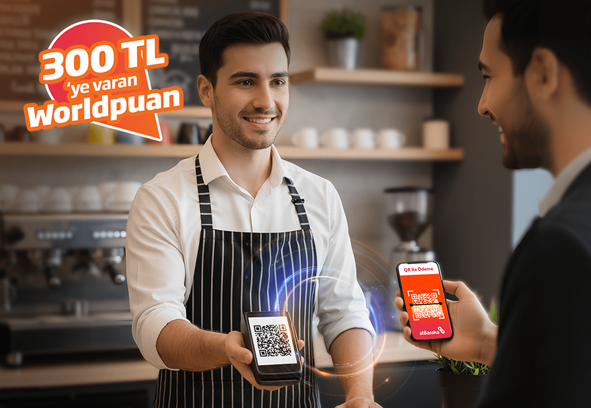 QR Kod İle Ödemelerinize Toplamda 300 TL Worldpuan! | Albaraka Türk