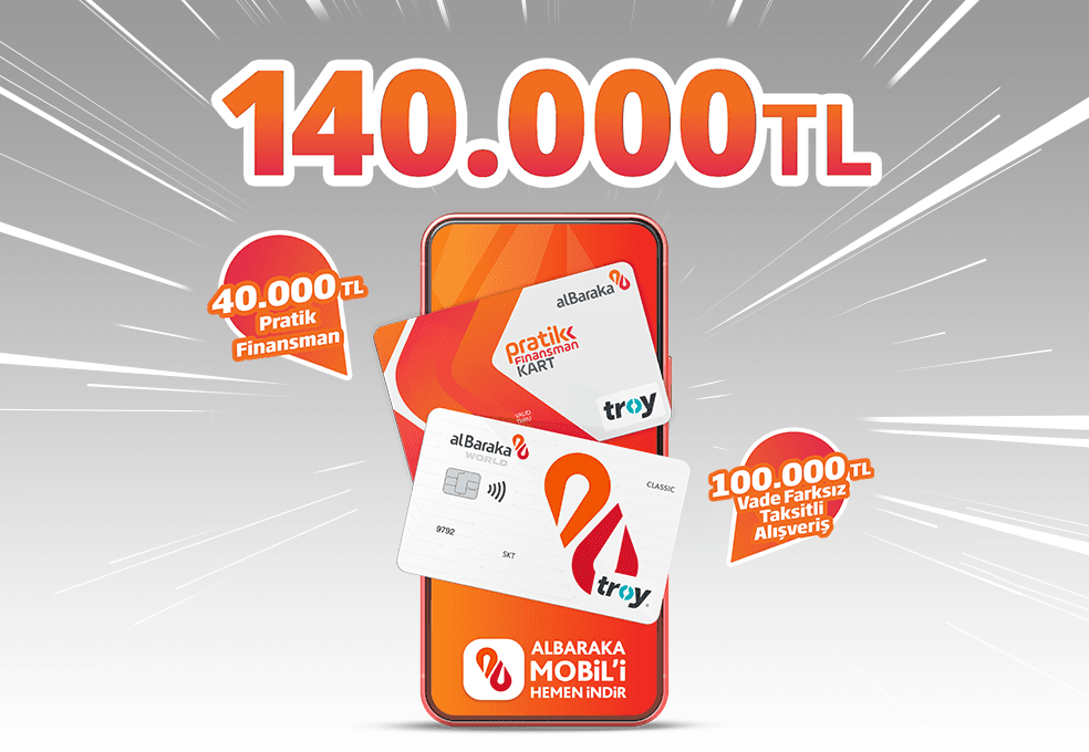 Vade Farksız 140.000 TL’ye Varan Destek! | Albaraka Türk