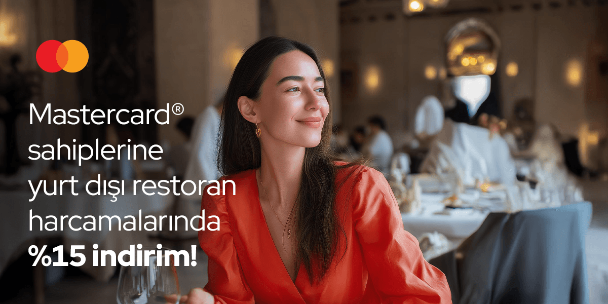 Yurt dışı Restoran ve Kafelerde %15 İndirim!