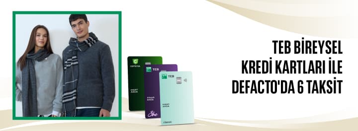 Defacto'da 6 Taksit!