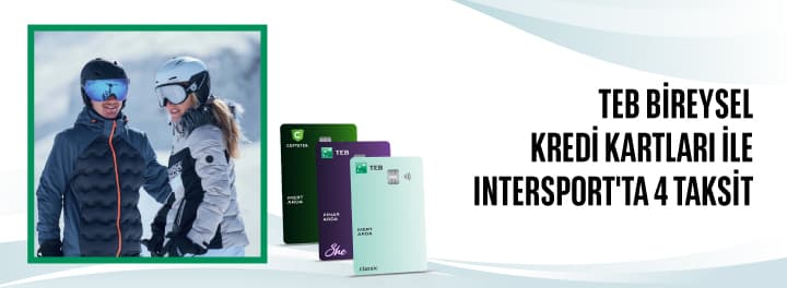 Intersport'ta 4 Taksit!